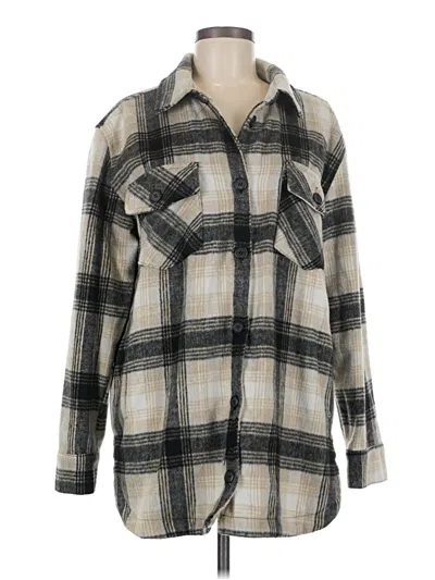 Pre-owned Thread & Supply Fleece Jacket In Gray