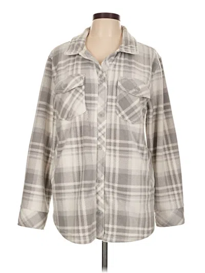 Pre-owned Thread & Supply Fleece Jacket In Gray