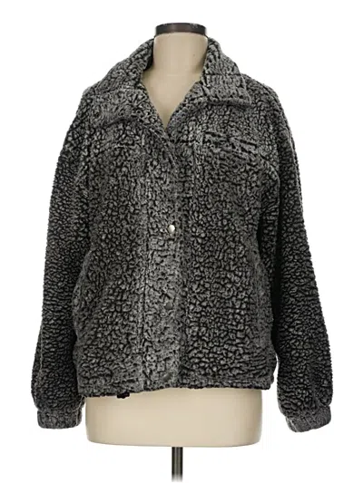 Pre-owned Thread & Supply Fleece Jacket In Gray