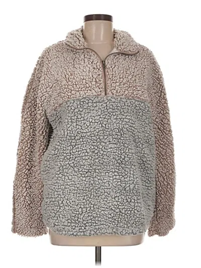 Pre-owned Thread & Supply Fleece Jacket In Gray