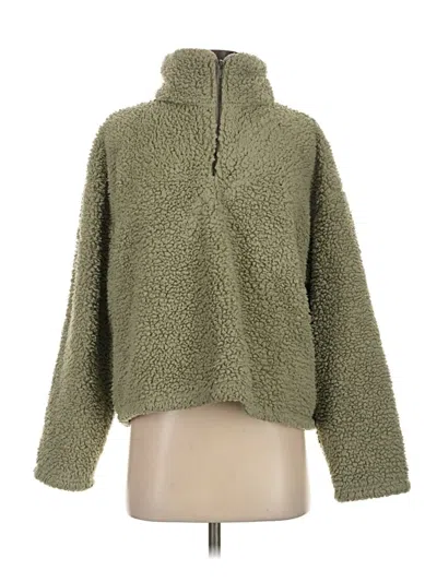 Pre-owned Thread & Supply Fleece Jacket In Green