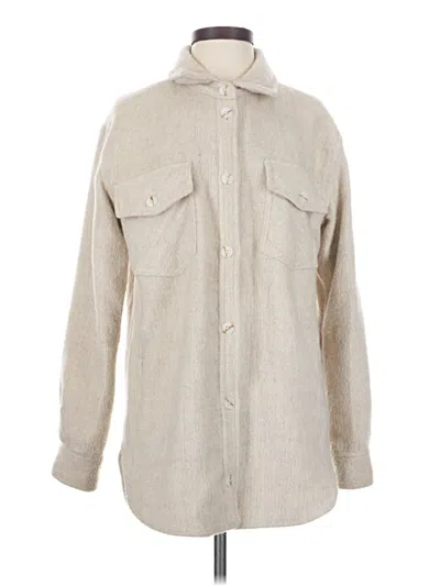 Pre-owned Thread & Supply Fleece Jacket In Ivory