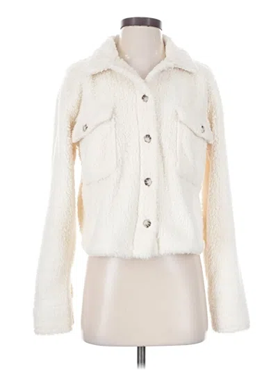 Pre-owned Thread & Supply Fleece Jacket In Ivory