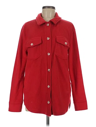 Pre-owned Thread & Supply Fleece Jacket In Red