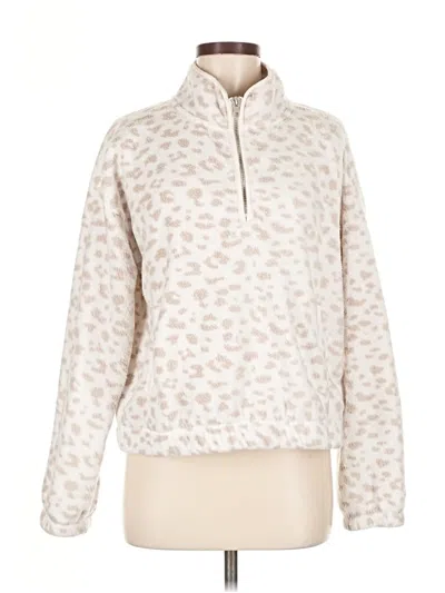 Pre-owned Thread & Supply Fleece Jacket In White