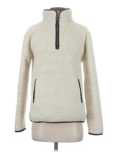 Pre-owned Thread & Supply Fleece Jacket In White