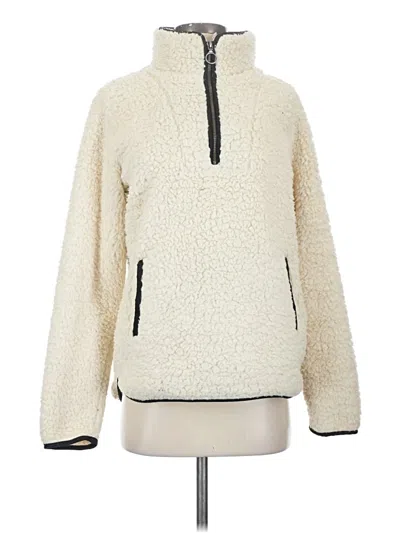 Pre-owned Thread & Supply Fleece Jacket In White