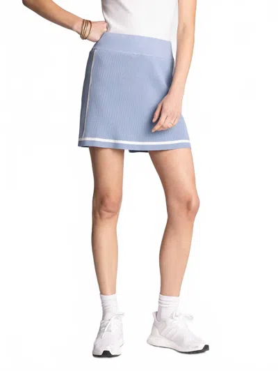 Thread & Supply Free Fall Skirt In Chambray Blue