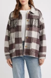 Thread & Supply Fringe Plaid Shacket In Multi