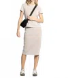 Thread & Supply Ginny Midi Skirt In Taupe In Gray