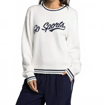 Thread & Supply Go Sports Sweater In White