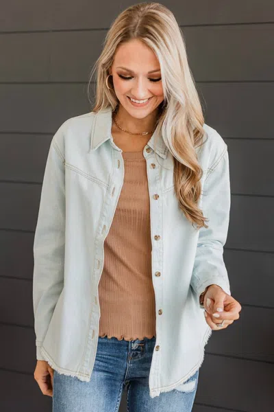 Thread & Supply Gunnar Jacket In Light Wash In White