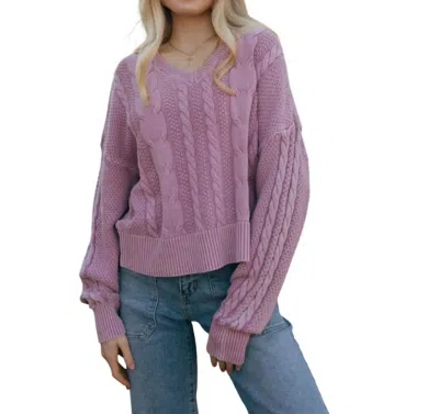 Thread & Supply Harriet Sweater In Lavender In Purple