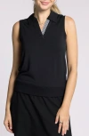 Thread & Supply Heidi Polo Tank In Black