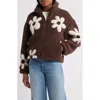 Thread & Supply High Pile Fleece Floral Jacket