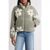 Thread & Supply High Pile Fleece Floral Jacket