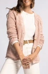 Thread & Supply Hope Marled Cotton Cardigan In Marled Macchiato
