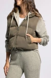 Thread & Supply Issey Puffer Vest In Green