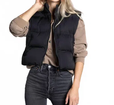 Thread & Supply Issey Puffer Vest In Black