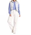 Thread & Supply Issey Puffer Vest In Blue Bliss In Gray