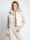 Thread & Supply Issey Puffer Vest In Cream In Neutral