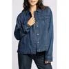 Thread & Supply Jackie Denim Trucker Jacket In Blue