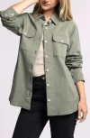 Thread & Supply Jayla Utility Shirt Jacket In Tea Leaf