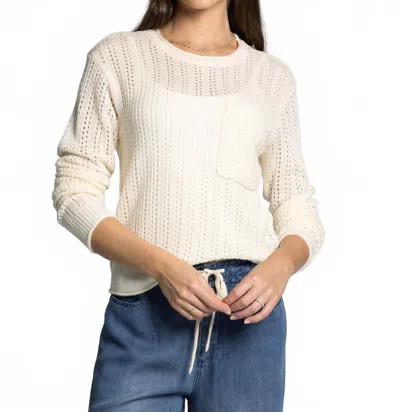 Thread & Supply Joan Knit Sweater In Bone White