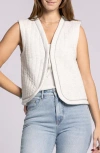 Thread & Supply Joplin Vest In Ivory Heather