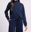 Thread & Supply Kai Mockneck Top In Deep Blue In Blue