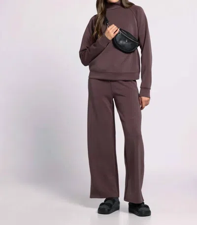 Thread & Supply Kai Mockneck Top In Raisin In Red
