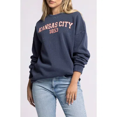 Thread & Supply Kansas City Sweatshirt In Navy In Odyssey Grey
