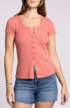 Thread & Supply Kellie Button-up Rib Top