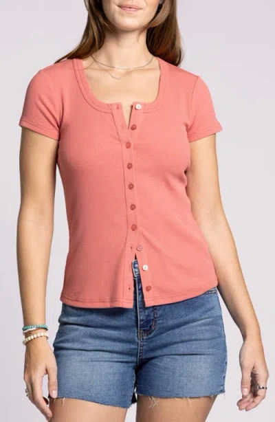 Thread & Supply Kellie Button-up Rib Top