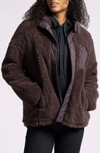 Thread & Supply Kimble Fleece Jacket In Brown