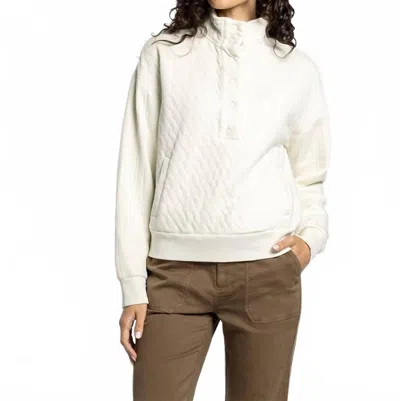 Thread & Supply Kyra Pullover Top In Cobblestone In White
