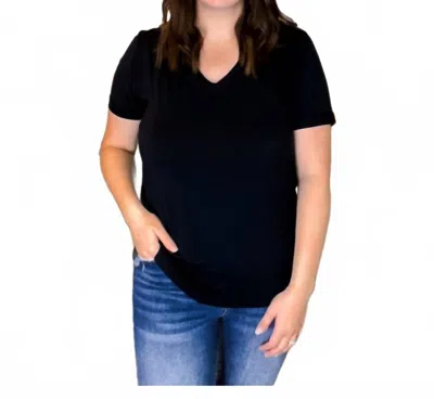 Thread & Supply Lanelle Short Sleeve Tee In Black