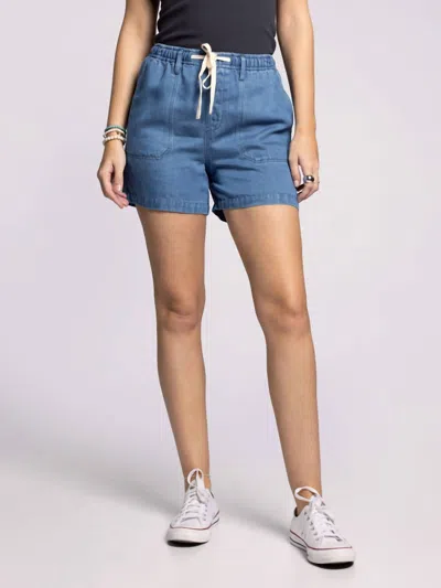 Thread & Supply Laverne Shorts In Marine Wash In Blue