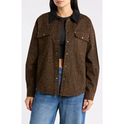 Thread & Supply Leopard Print Cotton Jacket
