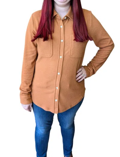 Thread & Supply Lewis Top In Pumpkin In Multi