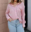 Thread & Supply Liliana Shirt In Strawberry In Red