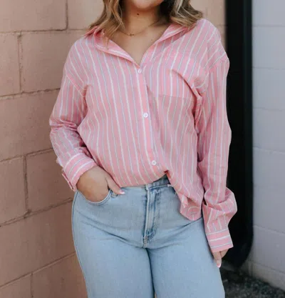 Thread & Supply Liliana Shirt In Strawberry In Red