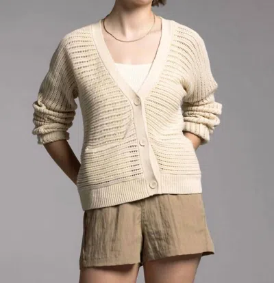 Thread & Supply Lisette Knit Cardigan In Beige