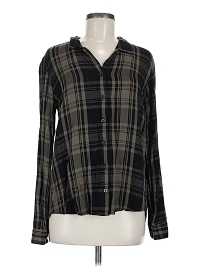 Pre-owned Thread & Supply Long Sleeve Blouse In Black
