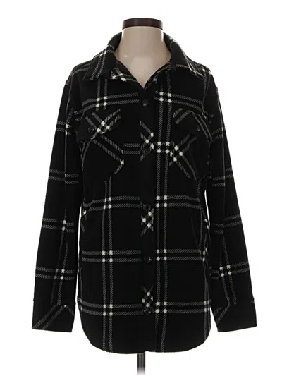 Pre-owned Thread & Supply Long Sleeve Blouse In Black