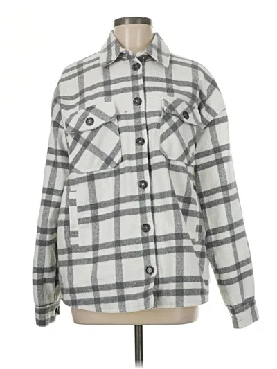 Pre-owned Thread & Supply Long Sleeve Blouse In Gray