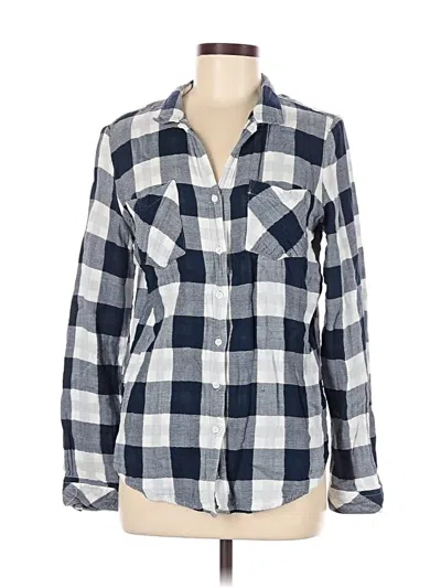 Pre-owned Thread & Supply Long Sleeve Button Down Shirt In Blue