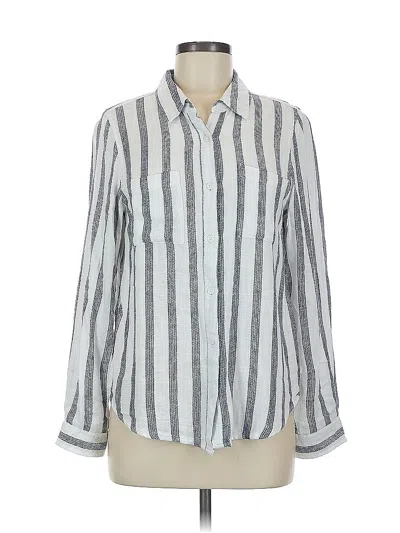 Pre-owned Thread & Supply Long Sleeve Button Down Shirt In Gray