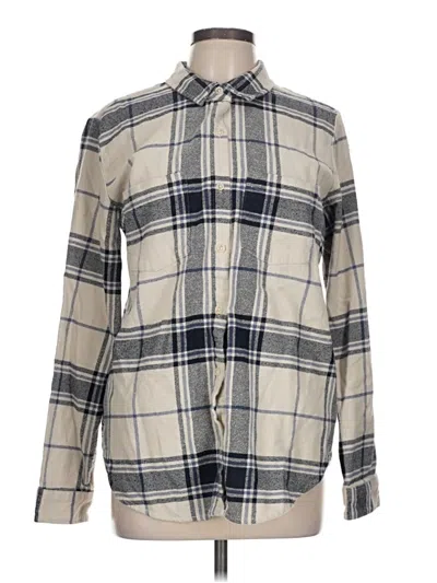 Pre-owned Thread & Supply Long Sleeve Button Down Shirt In Gray