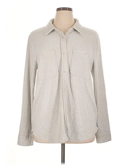 Pre-owned Thread & Supply Long Sleeve Button Down Shirt In Gray